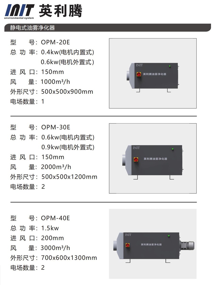 30E靜電式油霧凈化器